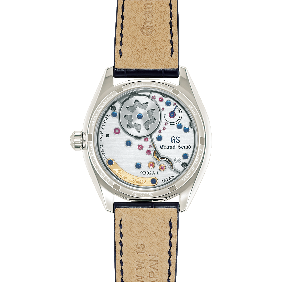Grand Seiko Spring Drive Engraved SBGZ007 Platinum Limited Watch