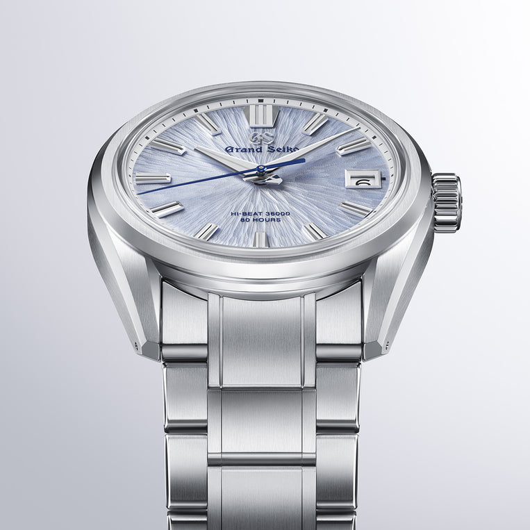 Grand Seiko SLGH027 watch in Ever-Brilliant Stainless steel with a light-blue Mt. Iwate dial