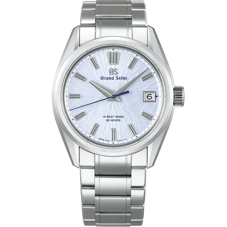 Grand Seiko SLGH027 watch in Ever-Brilliant Stainless steel with a light-blue Mt. Iwate dial