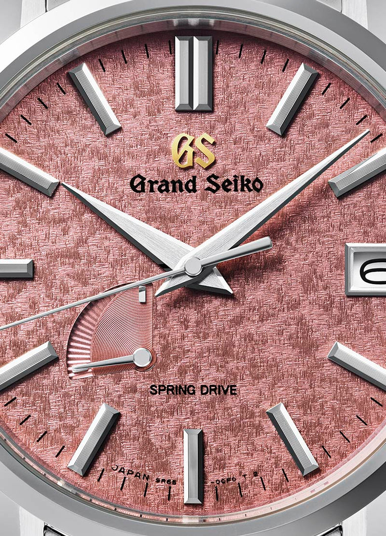 Grand Seiko SBGA509 pink dial 44GS watch