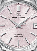Grand Seiko SBGH341 pink dial titanium watch.
