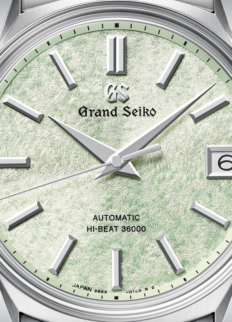 Grand Seiko 62GS in high-intensity-titanium green dial sakura wakaba watch