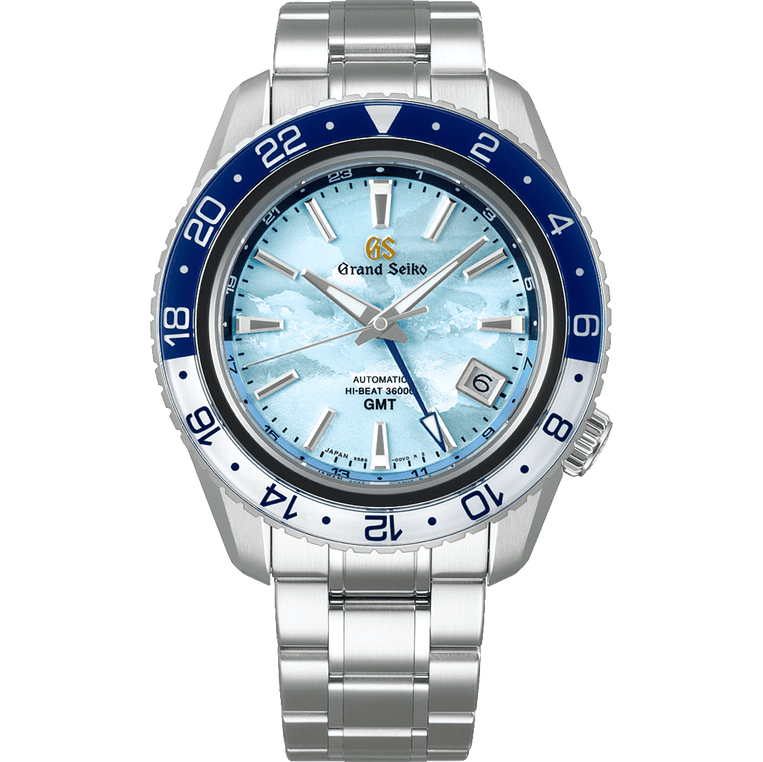 Grand Seiko SBGJ275 Blue Dial Hi-Beat GMT watch