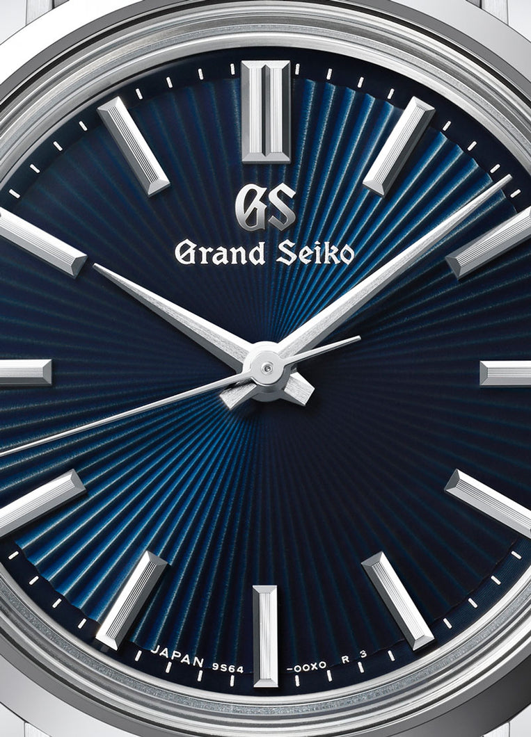 Grand Seiko SBGW299 blue dial stainless steel watch