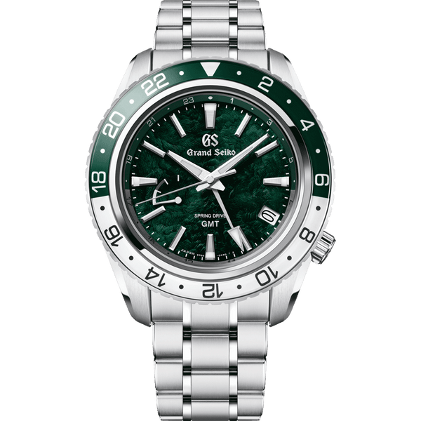 Grand Seiko Spring Drive GMT Blue Ceramic SBGE255 Sport Watch