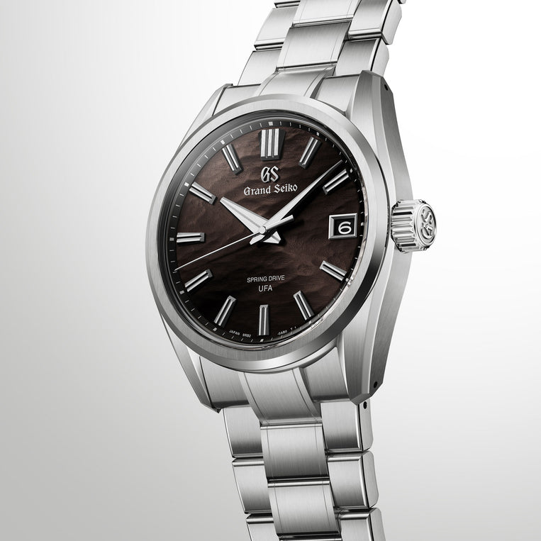 Grand Seiko Spring Drive UFA Lake Suwa Black dial titanium SLGB007 dial case