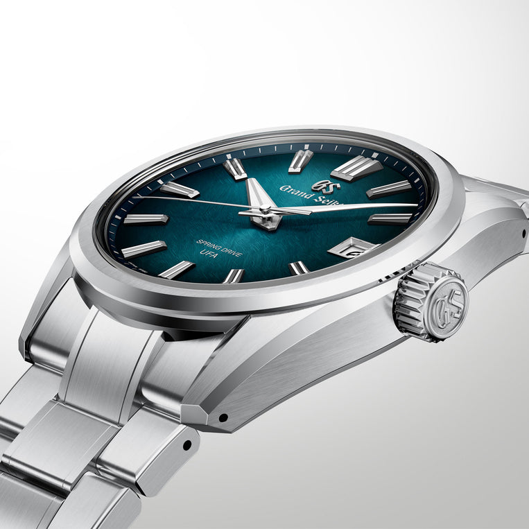 Grand Seiko Spring Drive UFA Atera Valley Steel Watch SLGB011 case