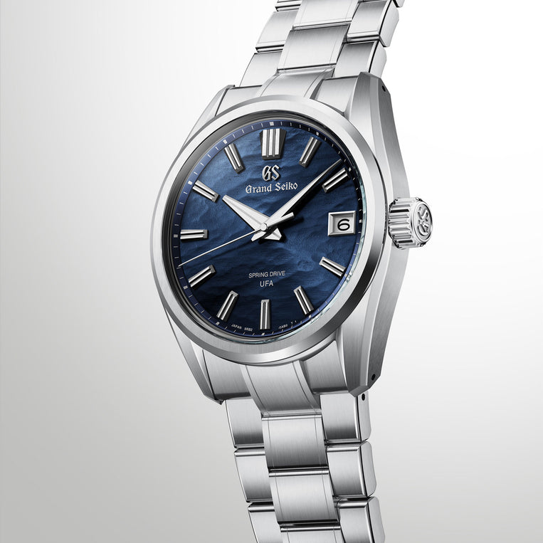 Grand Seiko Spring Drive UFA Lake Suwa 40mm Ever-Brilliant Steel watch SLGB013