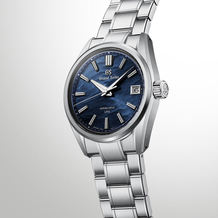 Grand Seiko Spring Drive UFA Lake Suwa 37mm Ever Brilliant Steel watch SLGB015