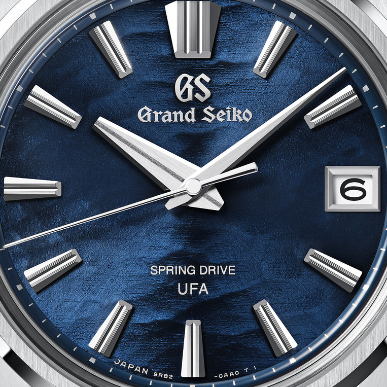 Grand Seiko Spring Drive UFA Lake Suwa 37mm Ever Brilliant Steel watch SLGB015 dial