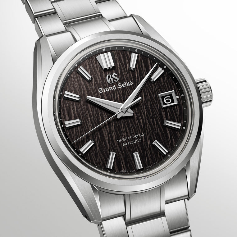 Grand Seiko Hi-Beat 80 Hours Night Birch Titanium watch SLGH029 dial