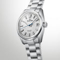 Grand Seiko Hi-Beat 36000 80 Hours White Birch Ever Brilliant Steel Watch SLGH031
