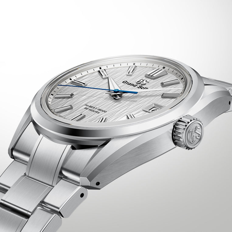 Grand Seiko Hi-Beat 36000 80 Hours White Birch Ever Brilliant Steel Watch SLGH031