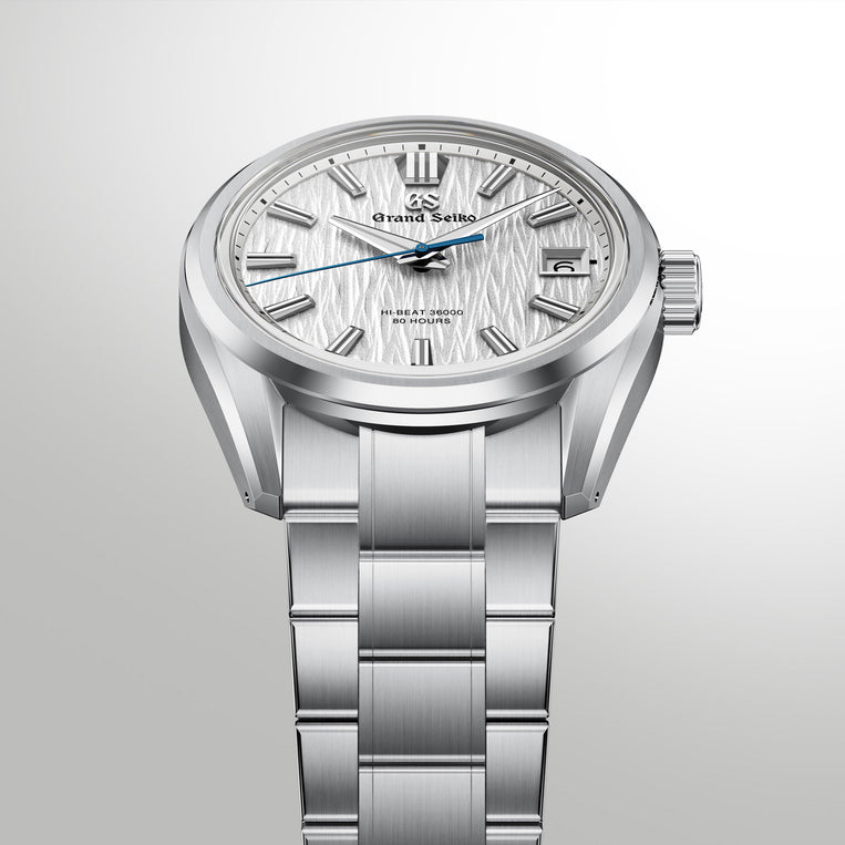 Grand Seiko Hi-Beat 36000 80 Hours White Birch Ever Brilliant Steel Watch SLGH031