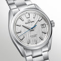 Grand Seiko Hi-Beat 36000 80 Hours White Birch Ever Brilliant Steel Watch SLGH031 dial