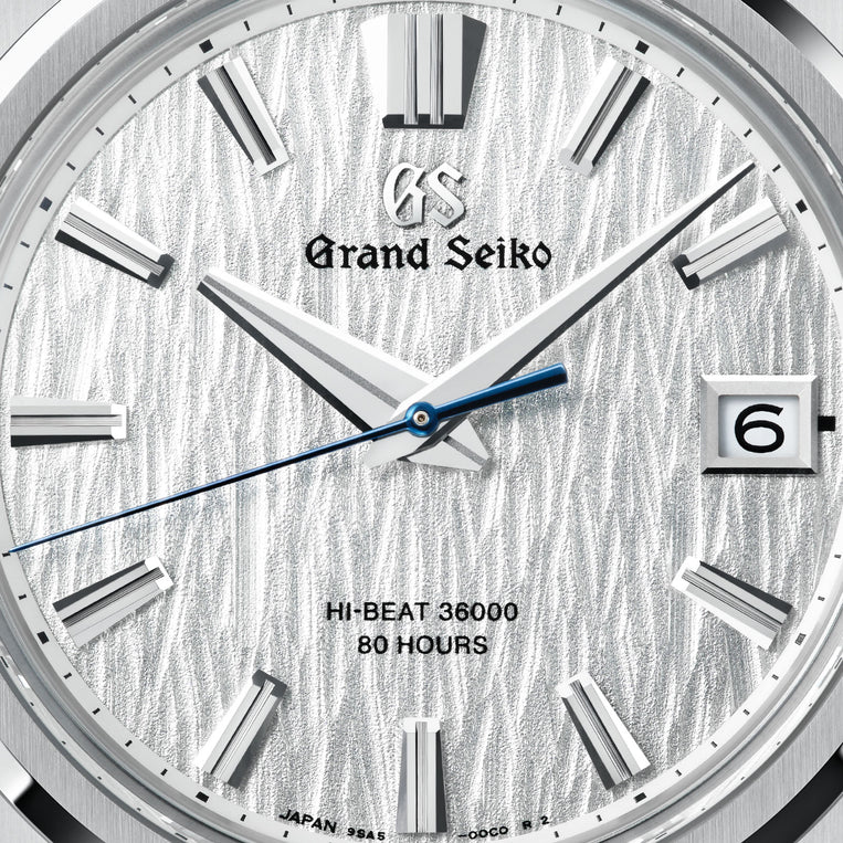 Grand Seiko Hi-Beat 36000 80 Hours White Birch Ever Brilliant Steel Watch SLGH031 dial
