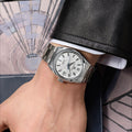 Grand Seiko Hi-Beat 36000 80 Hours White Birch Ever Brilliant Steel Watch SLGH031 on wrist