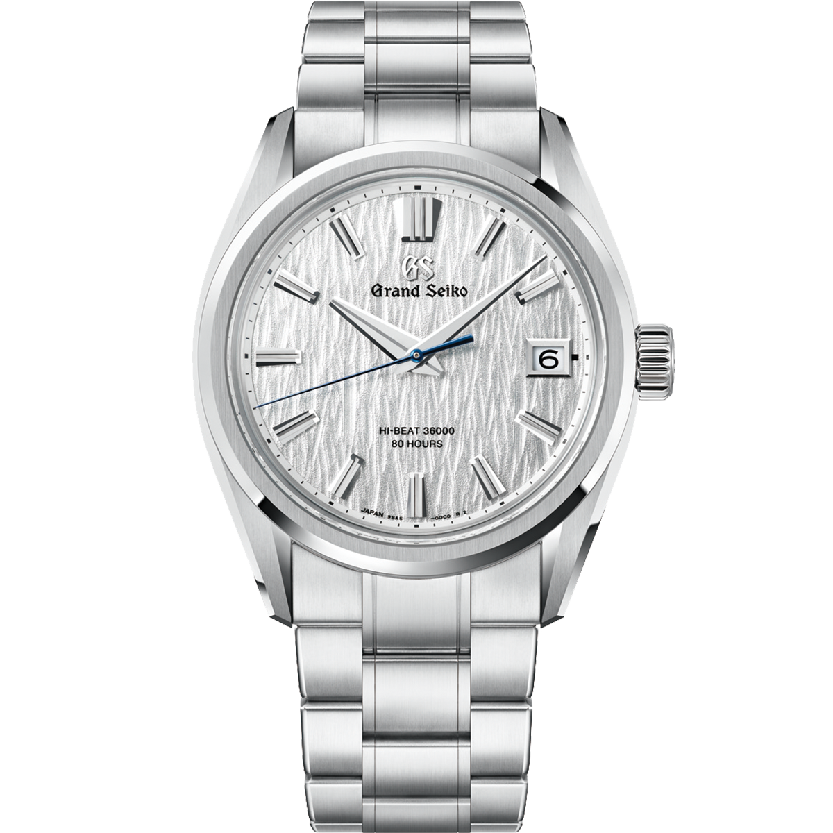 Grand Seiko Hi-Beat 36000 80 Hours White Birch Ever Brilliant Steel Watch SLGH031
