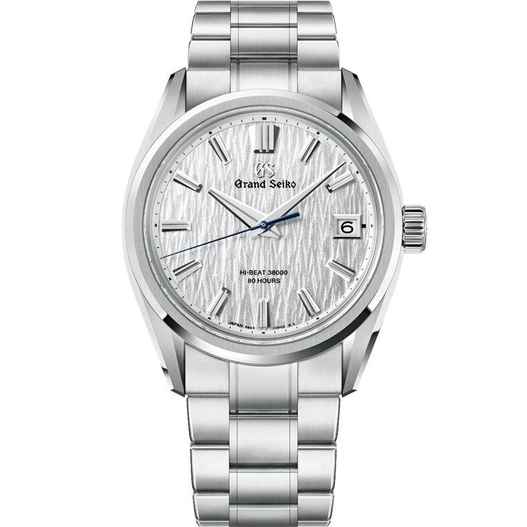 Grand Seiko Hi-Beat 36000 80 Hours White Birch Ever Brilliant Steel Watch SLGH031