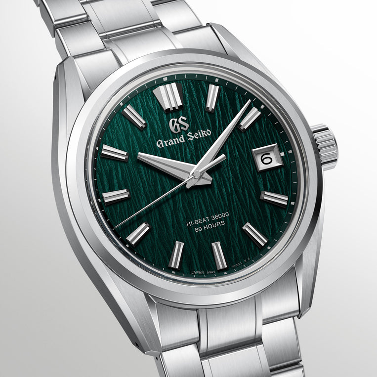 Grand Seiko Hi-Beat 36000 80 Hours Green Birch watch SLGH033 dial