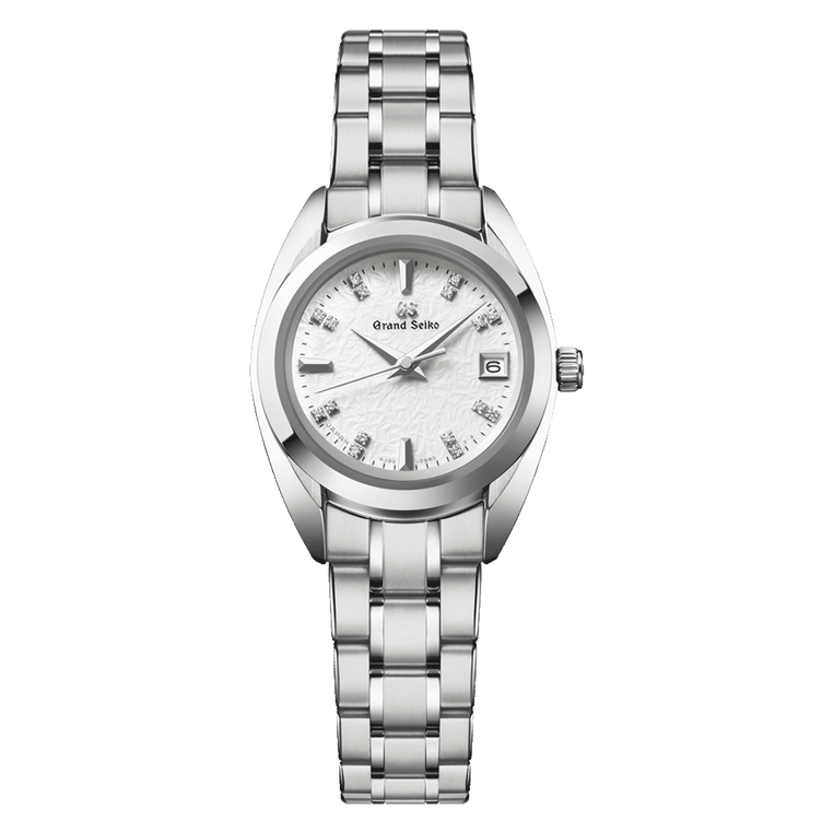 【美品】グランドセイコー【Grand Seiko】 エレガンスコレクション レディースウォッチ ホワイトシェル ステンレス SSブレス デイト クォーツ ヘリテージコレクション 女性用腕時計 STGF275 4J52-0AC0 GS ELEGANCE COLLECTION QUARTZ WATCH【Aランク】【中古】 Grand Seiko Ladies Elegance Collection Quartz STGF375 – Grand
