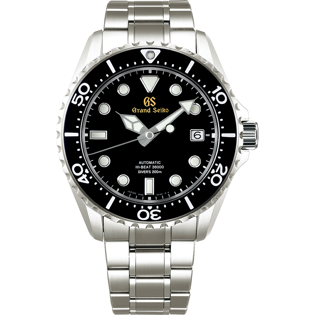 Grand Seiko SBGH291 Hi Beat 36000 Dive Watch 200m Water Resistance Black Dial High Intensity Titanium Men's Sports Watch 9S85 