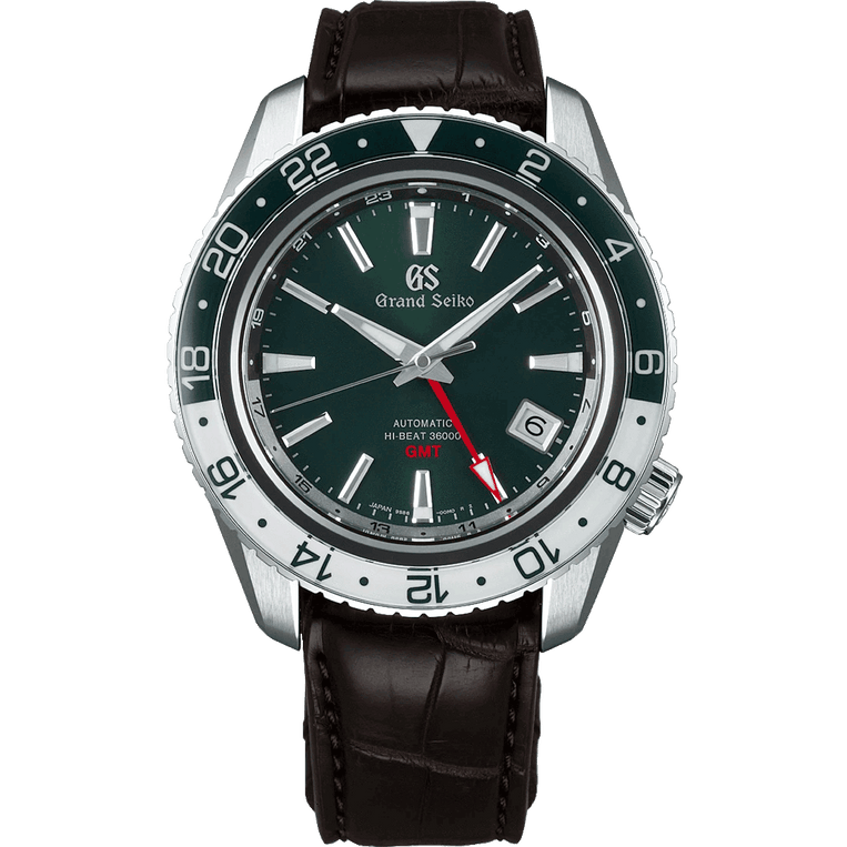 Grand Seiko Hi-Beat 36000 GMT Green SBGJ239 Sport Watch – Grand Grand Seiko Hi-Beat 36000 GMT Green SBGJ239 Sport Watch – Grand
