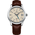 Grand Seiko Automatic GMT Ivory Strap Watch SBGM221