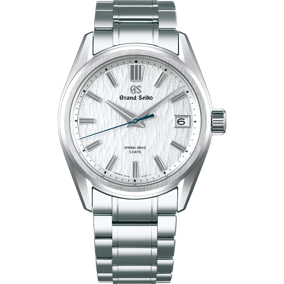 Grand Seiko SLGA009 silver dial spring drive watch