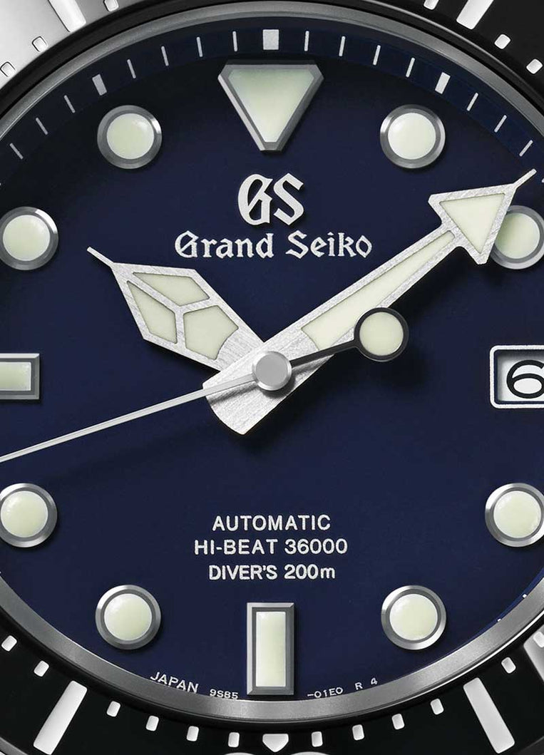 Grand Seiko SBGH289 Hi Beat 36000 Dive Watch 200m Water Resistance Blue Dial Men's Sports Watch 9S85 