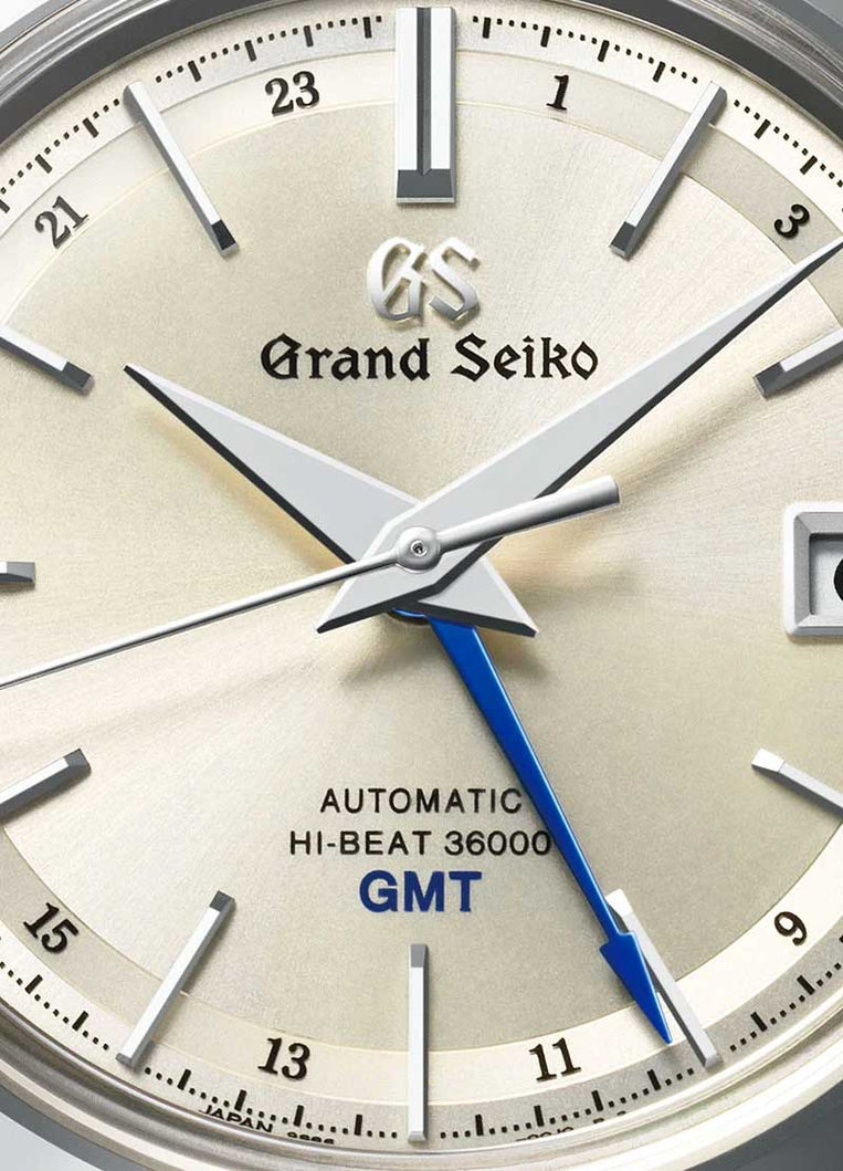 Grand Seiko Hi Beat GMT Silver Dial Stainless Steel SBGJ217