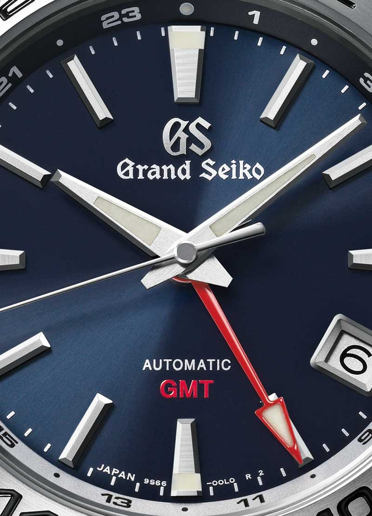 Grand Seiko Automatic GMT Blue SBGM245 Steel Sport Watch – Grand