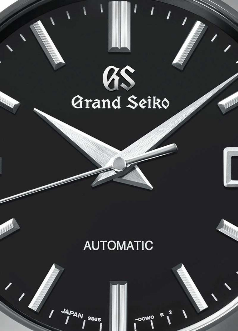 Grand Seiko SBGR317, mechanical automatic 9S65, stainless steel, black dial, men's watches