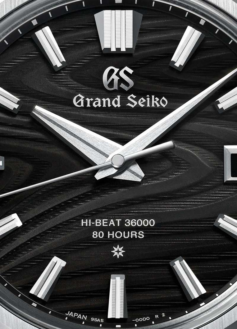 Grand Seiko Hi Beat 36000 9SA5 Black Wood Grain Dial  SLGH007