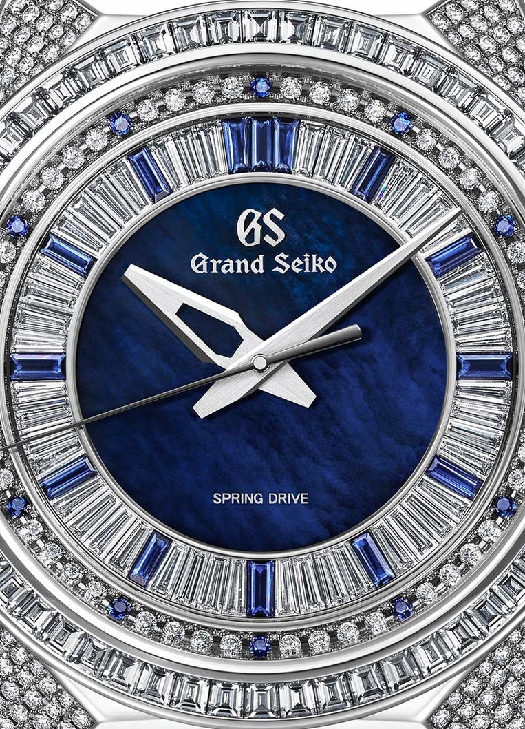 Grand Seiko Spring Drive 8 Day SBGD213 White Lion Blue Diamond 