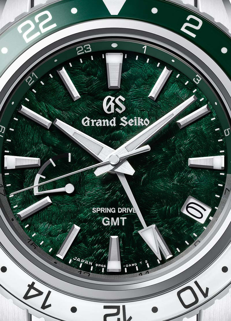 Grand Seiko Spring Drive GMT Green Sapphire SBGE295 Sport Watch