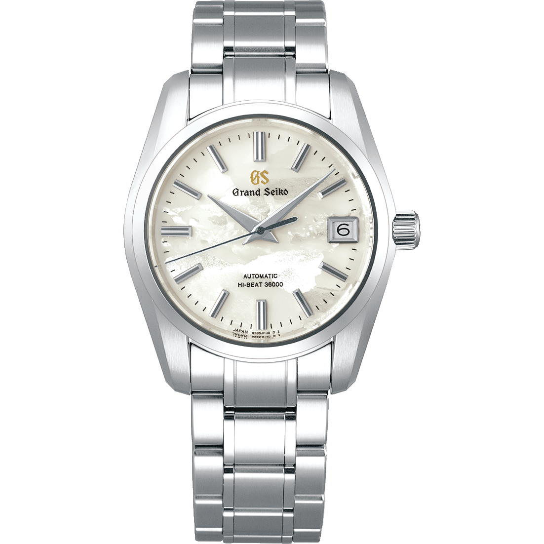 Grand Seiko SBGH311 stainless steel watch with silver dial