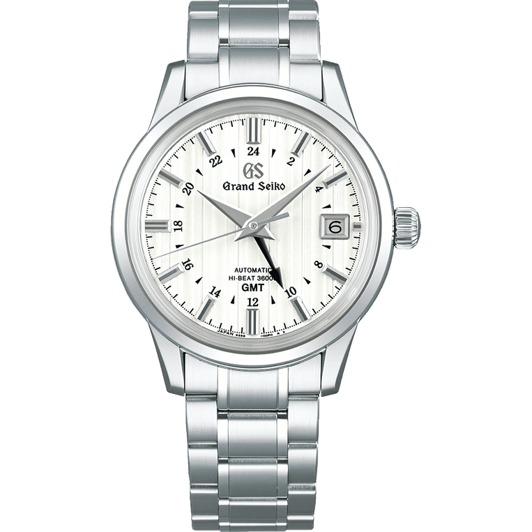 Grand Seiko SBGJ271 Automatic Hi-Beat 36000 GMT, blue dial, stainless steel case, men's watches