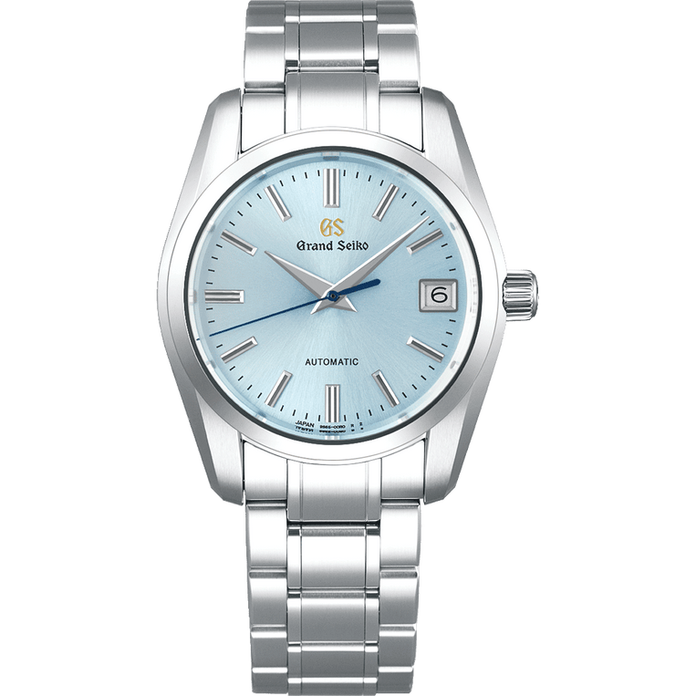 Grand Seiko SBGR325 blue dial automatic mens watch