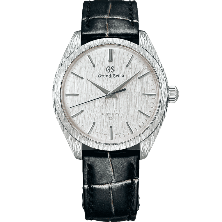Grand Seiko SBGZ009 Masterpiece watch with engraved case