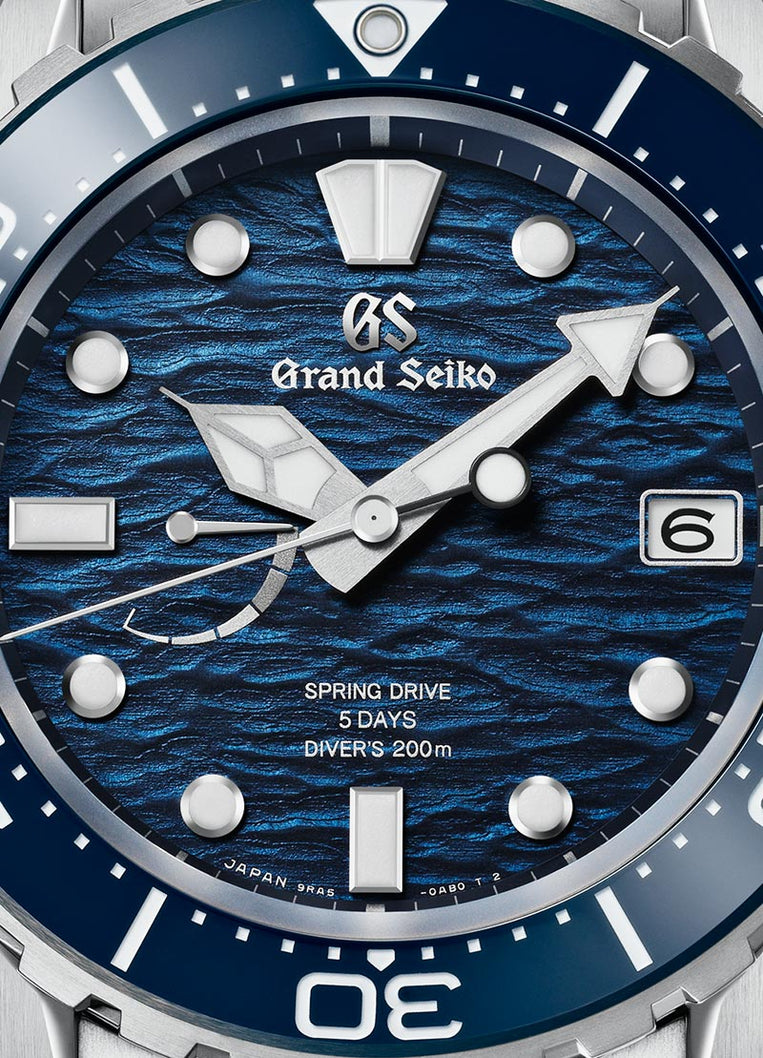 Grand Seiko SLGA023 blue dial Evolution 9 diver's watch