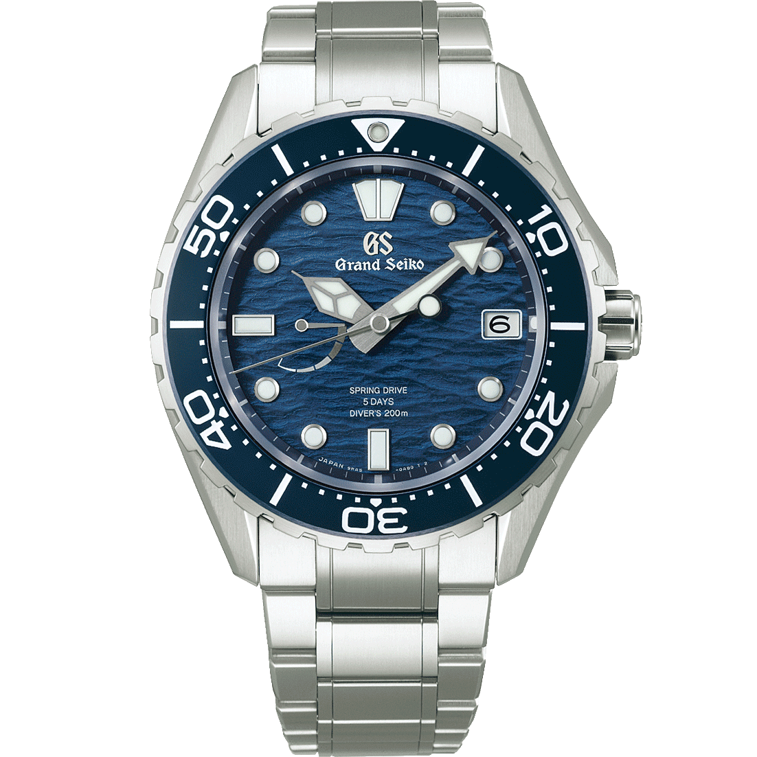 Grand Seiko SLGA023 blue dial Evolution 9 dive watch