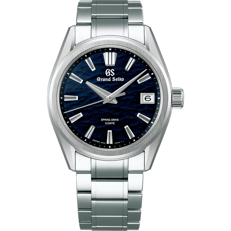 Grand Seiko SLGA021 Blue Lake Suwa dial watch