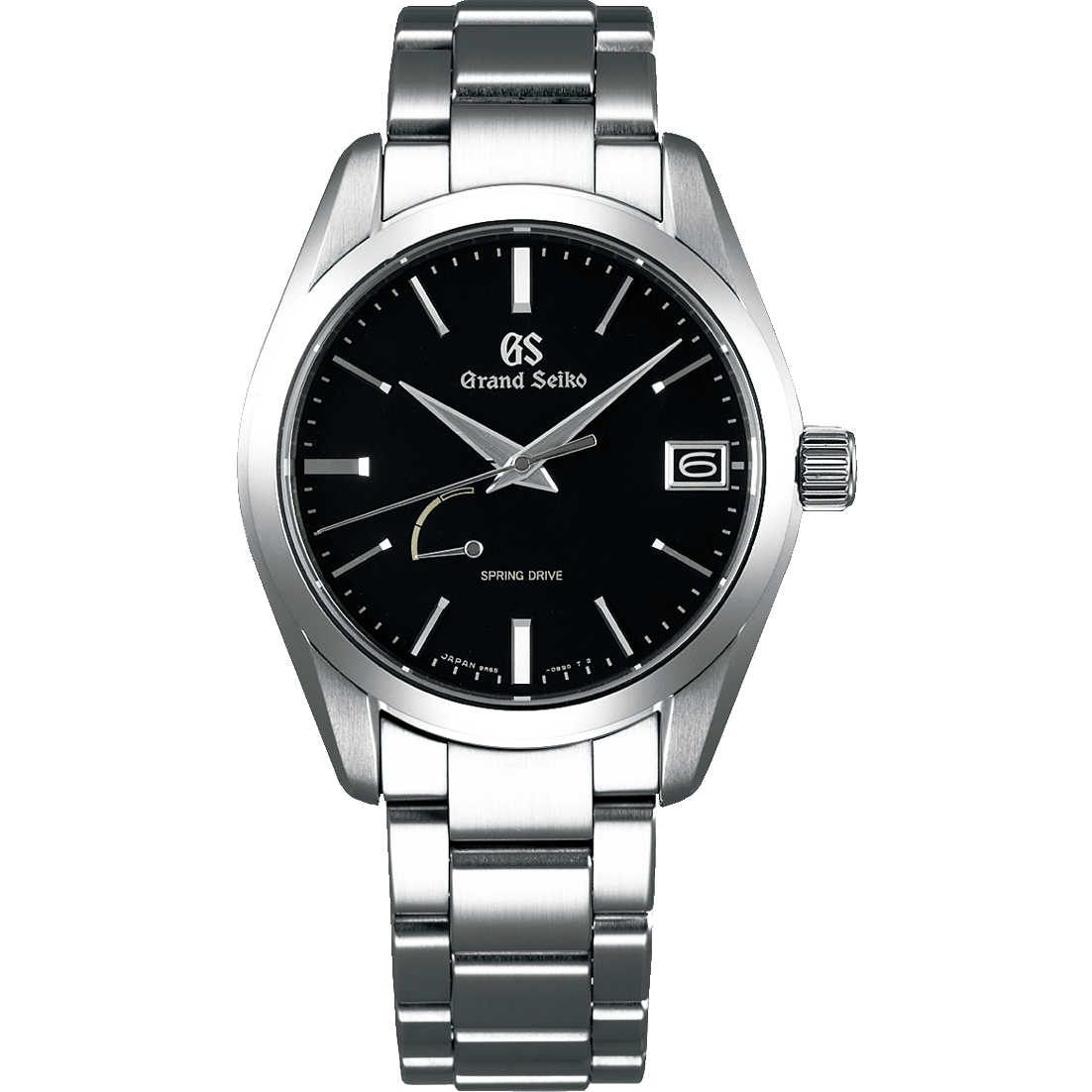 Grand Seiko SBGA285 stainless steel black dial men's watches