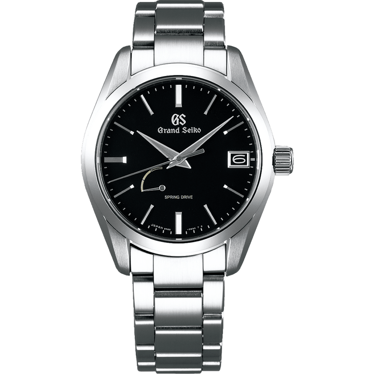 Grand Seiko SBGA285 stainless steel black dial men's watches