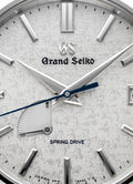 Grand Seiko SBGA385 44GS platinum case silver dial Spring Drive men's watches