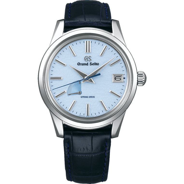 Grand Seiko SBGA407 Snowflake Spring Drive stainless steel blue dial men's watches
