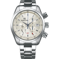 Grand Seiko SBGC201 Spring Drive Chronograph GMT champagne dial stainless steel case