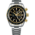 Grand Seiko SBGC240 Spring Drive Chronograph GMT black dial 18k yellow gold and steel case