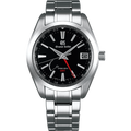Grand Seiko SBGE211 Spring Drive GMT black dial stainless steel men's watches
